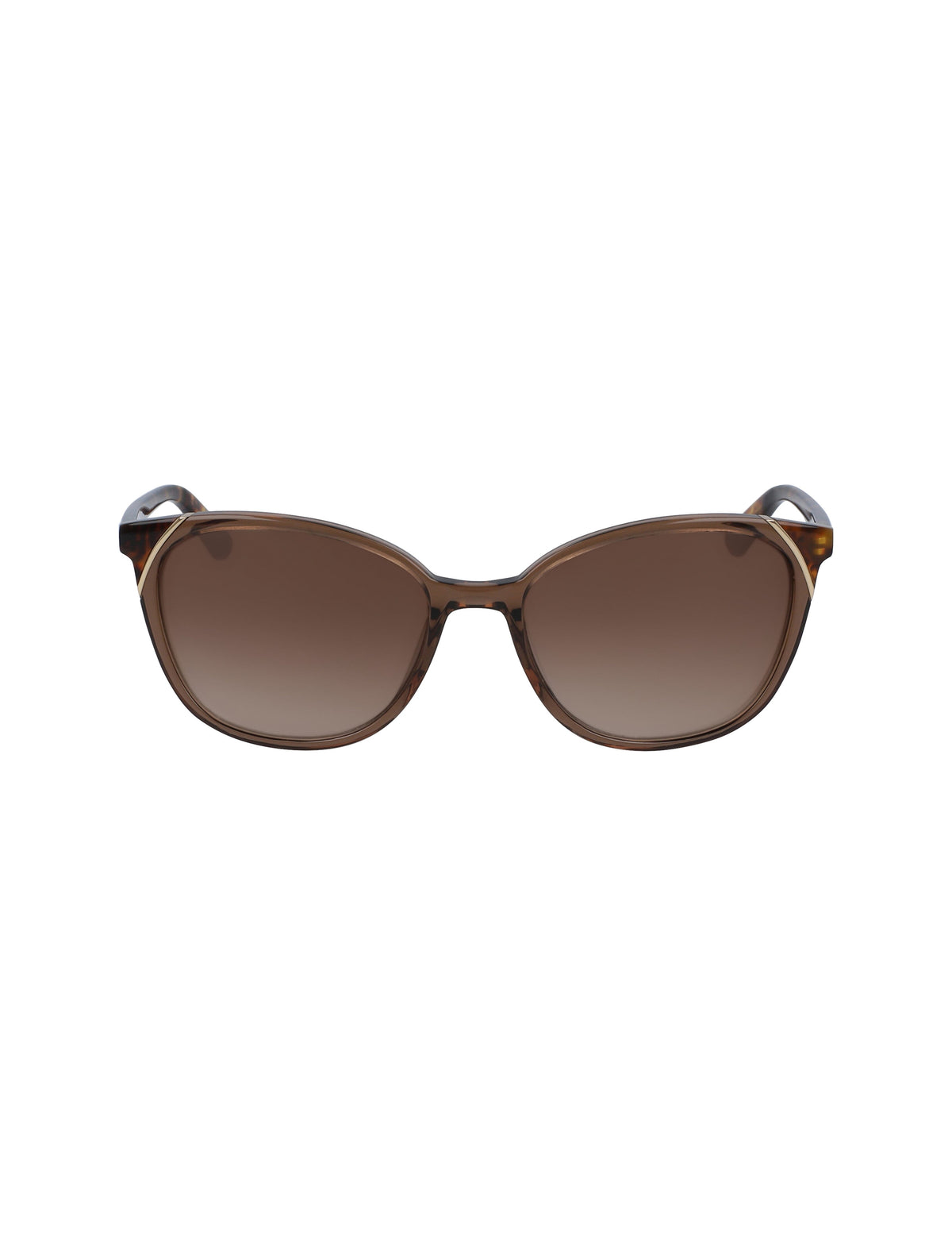 Anne Klein Mocha Modern Cat-Eye Sunglasses