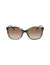 Anne Klein Olive Horn Horn Classic Square Sunglasses