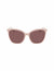 Anne Klein Taupe Oversized Square Sunglasses