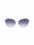 Anne Klein Silver Trendy Round Sunglasses