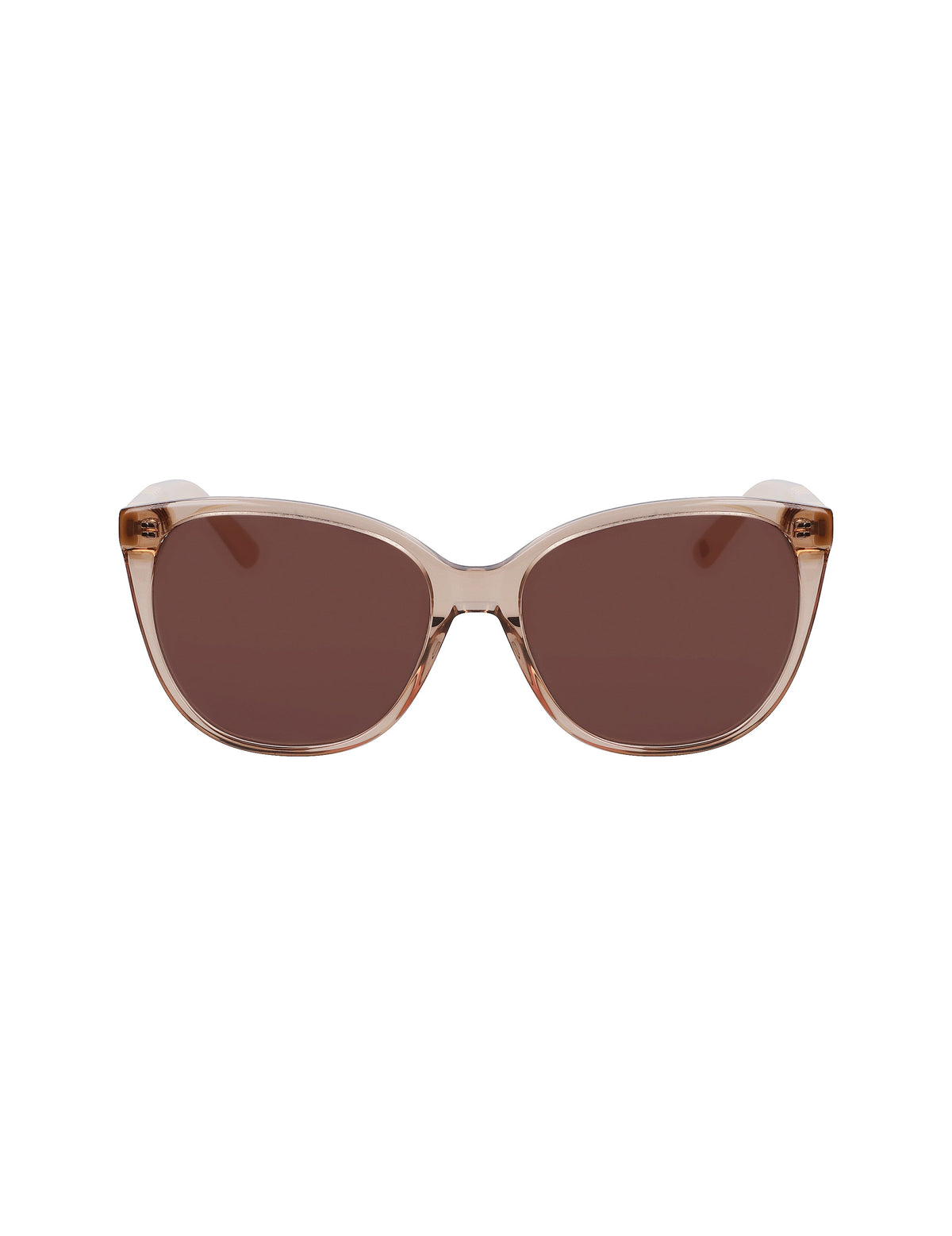 Anne Klein Taupe Crystal Crystal Cat-Eye Braided Sunglasses
