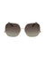 Anne Klein Gold Metal Square Frame Sunglasses