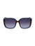 Anne Klein Blue Tortoise Oversized Frame Sunglasses