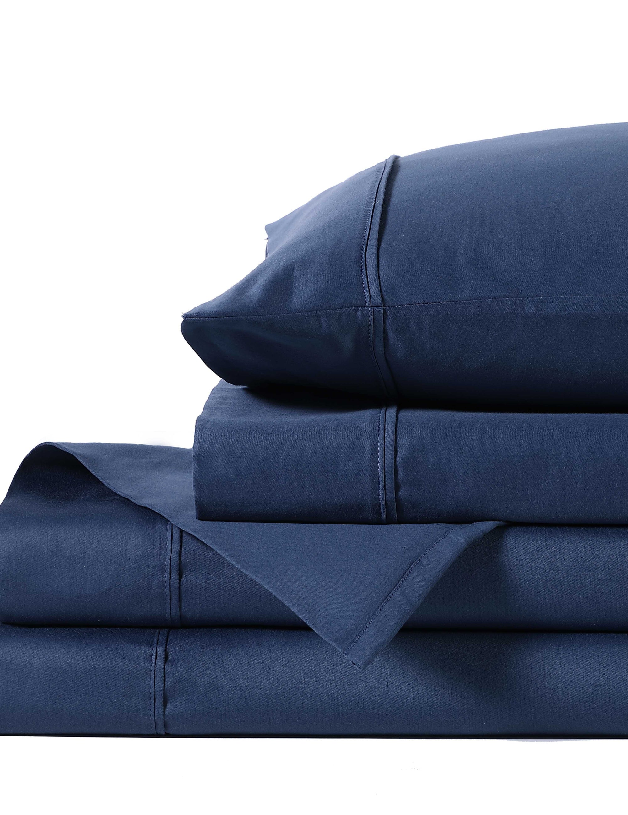 Anne Klein Navy Reverie Anti-Microbial Sheet Set
