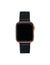 Anne Klein Black/Rose Gold-Tone Silicone Textured Band for Apple Watch¨