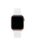 Anne Klein White/Rose Gold-Tone Silicone Textured Band for Apple Watch¨