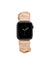 Anne Klein Blush/Rose Gold-Tone Leather Scrunchie Elastic Band for Apple Watch® - Clearance