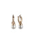 Anne Klein Blanc&Gold-Tone Gold-Tone Blanc Faux Pearl Drop Hoop Earrings