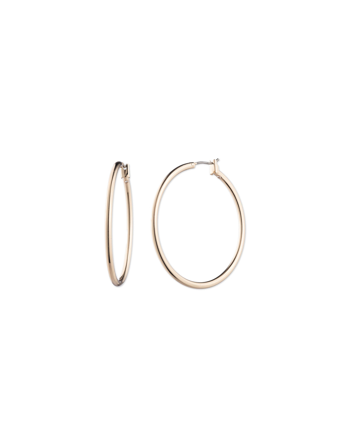 Anne Klein Gold-Tone Large Gold-Tone Hoop Earrings