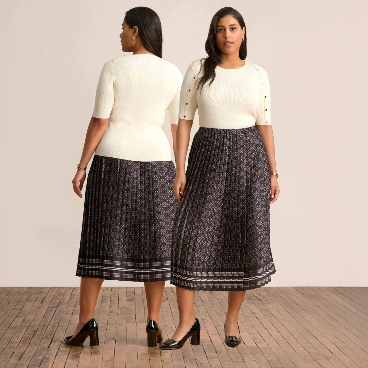 slim fit dress slacks Mock Neck Shift Dress main image 0