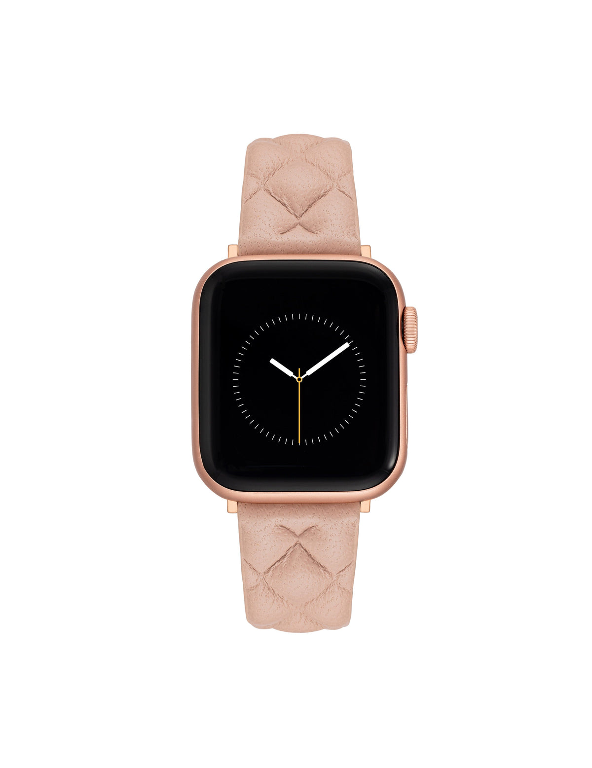 Anne Klein Blush Pink/Rose Gold-Tone Quilted Leather Band for Apple Watch®