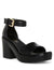 Anne Klein Black Kyrie Dress Sandal- Sale