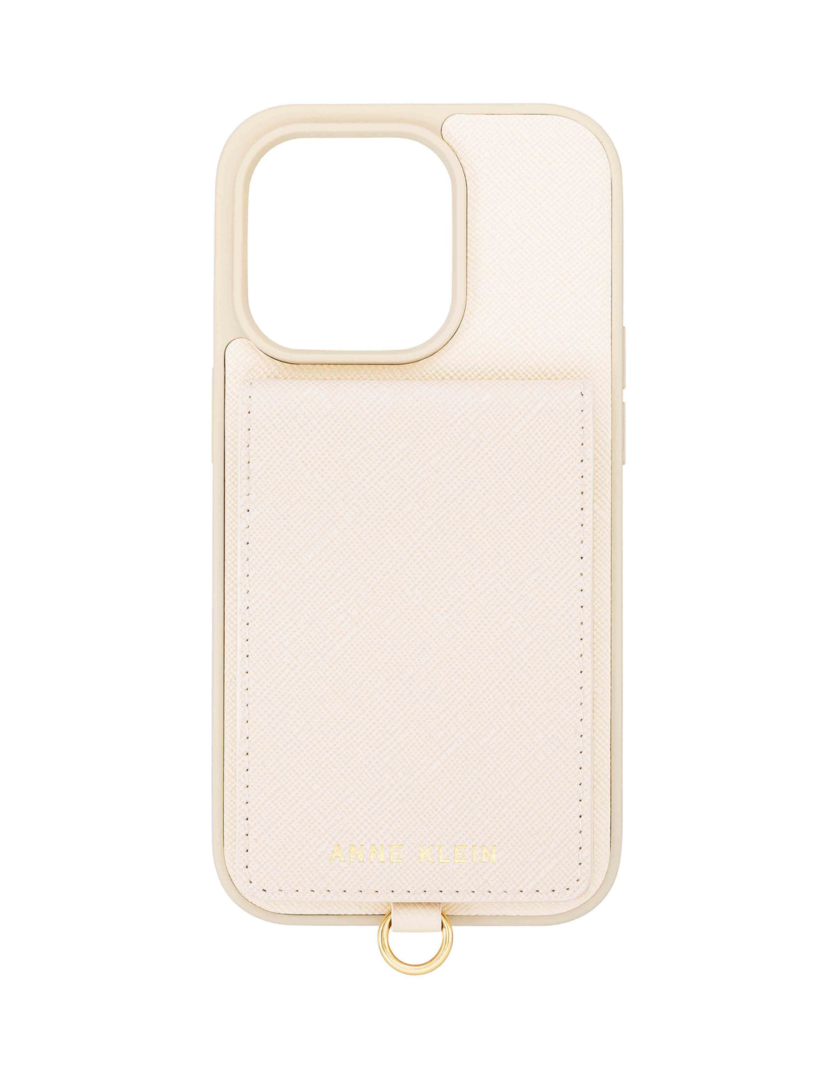 Anne Klein Ivory Saffiano Vegan Leather iPhone® 13 and 14 Case