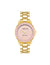 Anne Klein Rose quartz/Gold Gemstone Dial Bracelet Watch