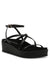 Anne Klein Black Vizzy Platform Sandal- Sale