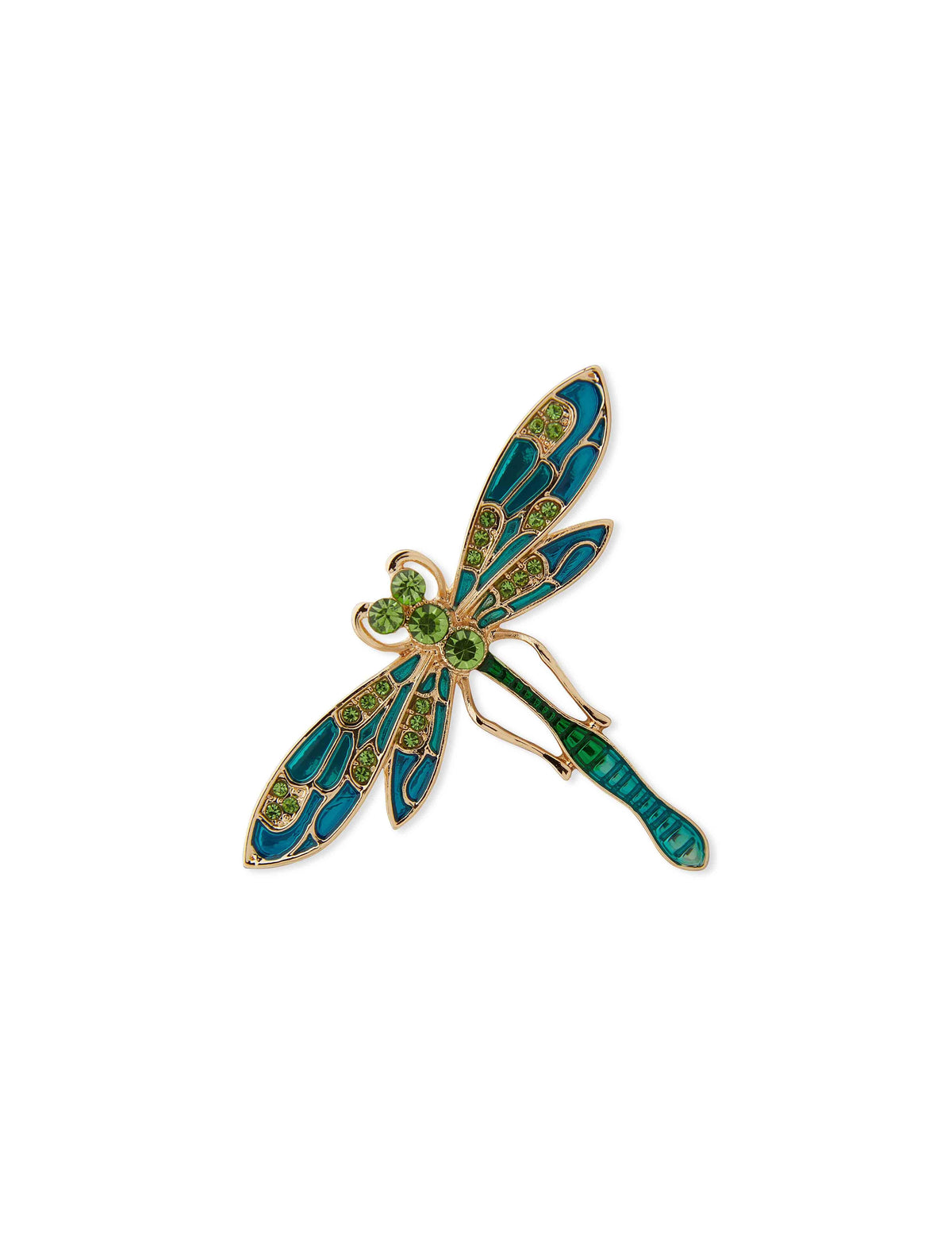 Anne Klein Gold Tone Boxed Gold Dragonfly Pin