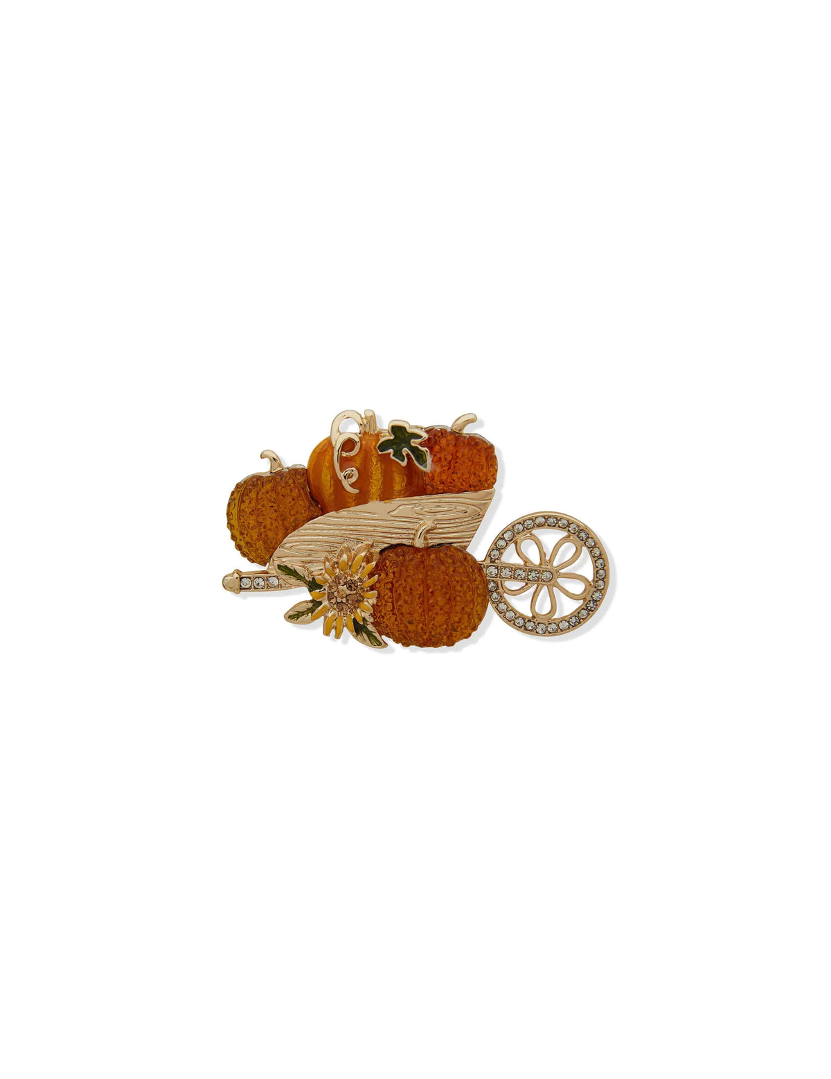 Anne Klein Gold Tone Harvest Cart Pin