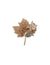 Anne Klein Gold Tone Stone Leaf Pin - Gold Multi