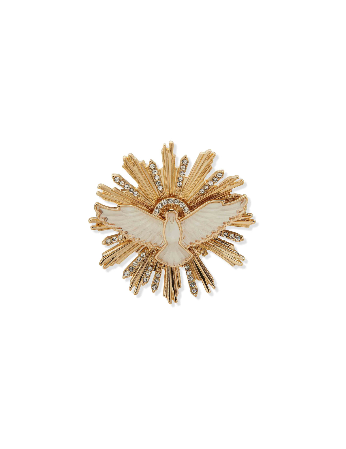 Anne Klein Gold Tone Dove Pin