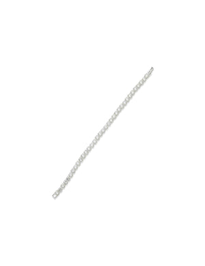 Anne Klein Silver Tone 5mm Tennis Bracelet - Silver