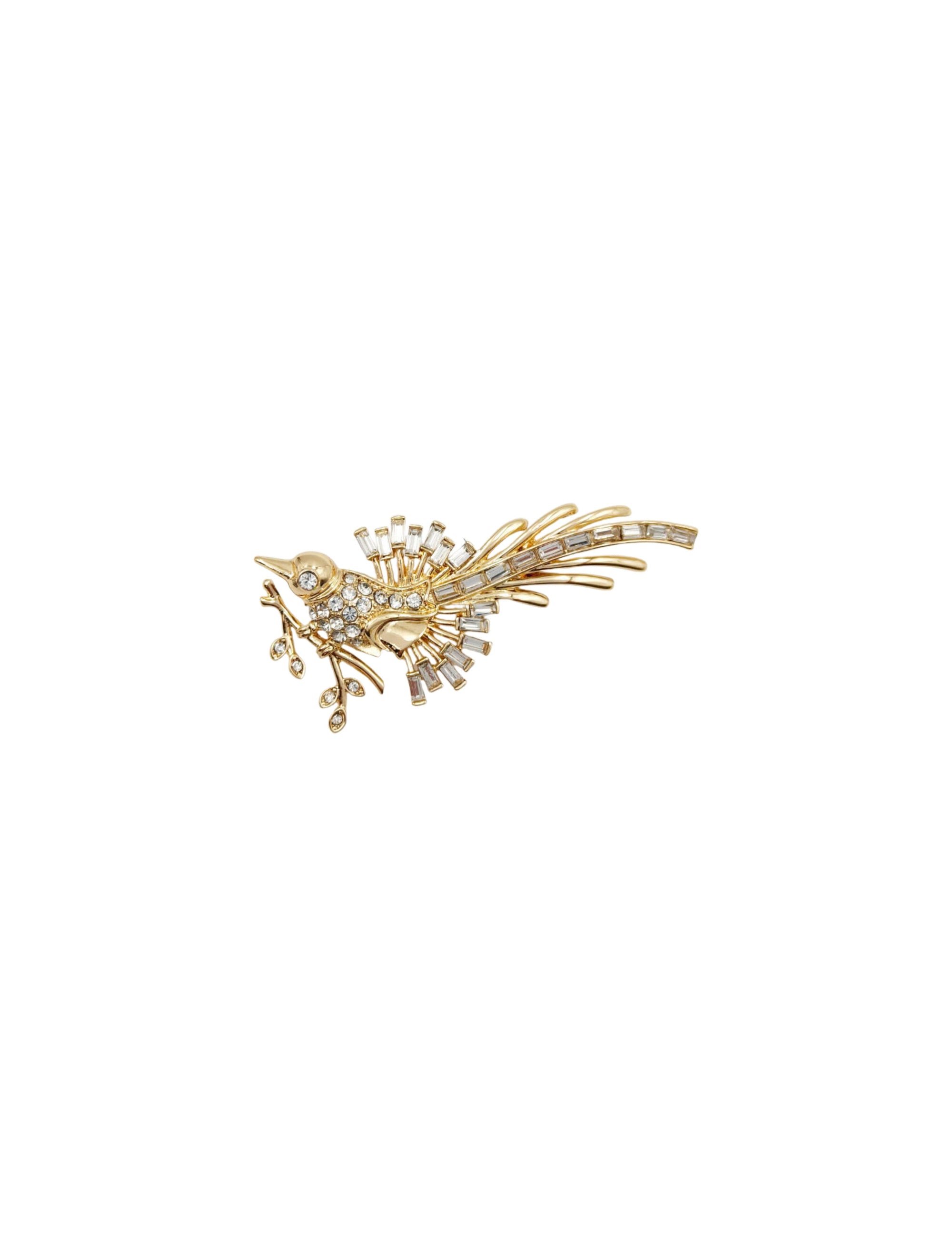 Baguette Stone Bird Brooch The Jewelry Group