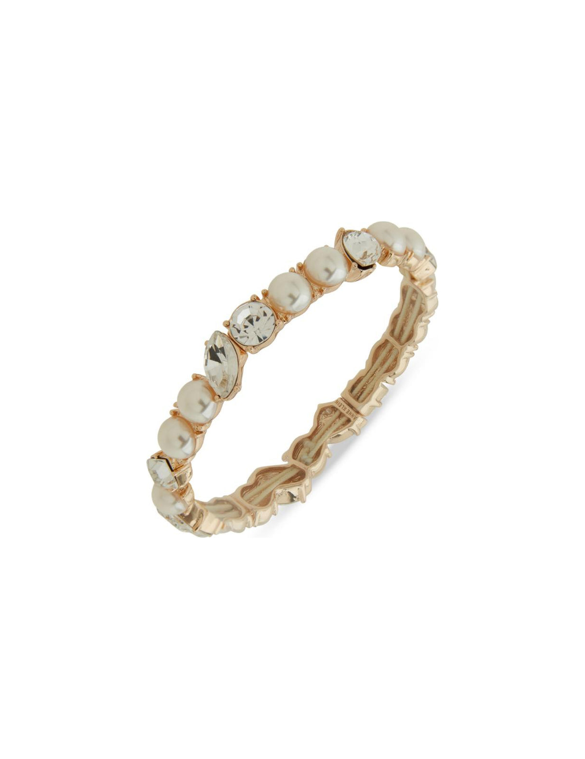 Pearl and Stone Cluster Stretch Bracelet
