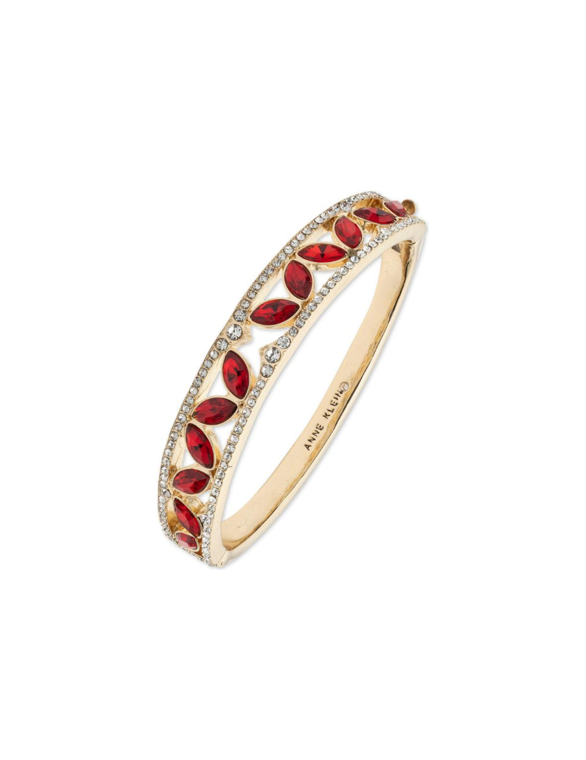 Navette Stone Hinged Bracelet