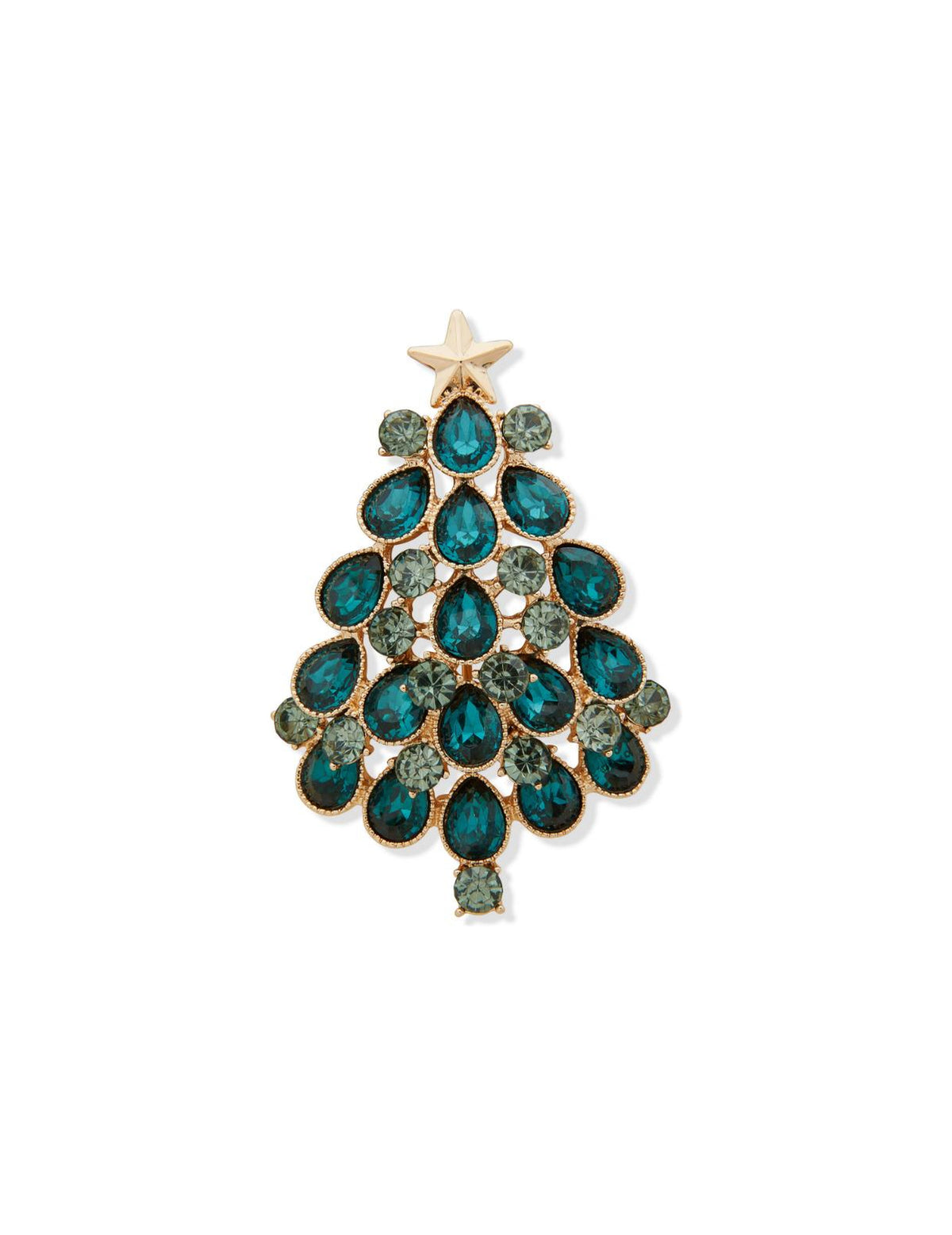 Pear Stone Tree Boxed Brooch