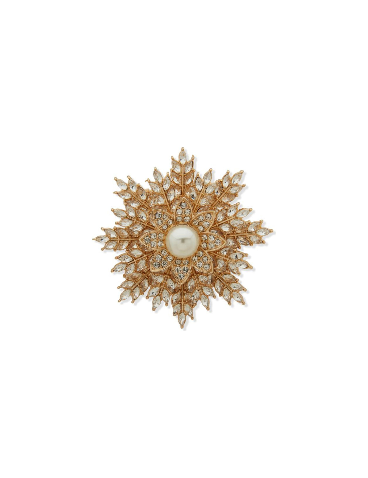 Snowflake Pearl Boxed Brooch