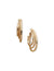 Anne Klein Gold Tone Three-Row Hoop Clip Earrings