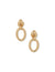Anne Klein Gold Tone Knot With Drop Clip Earrings
