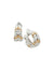 Anne Klein Two Tone Braided Hoop Earring - Gold/Silver