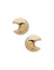 Anne Klein Gold Tone Large Crescent Stud Earrings