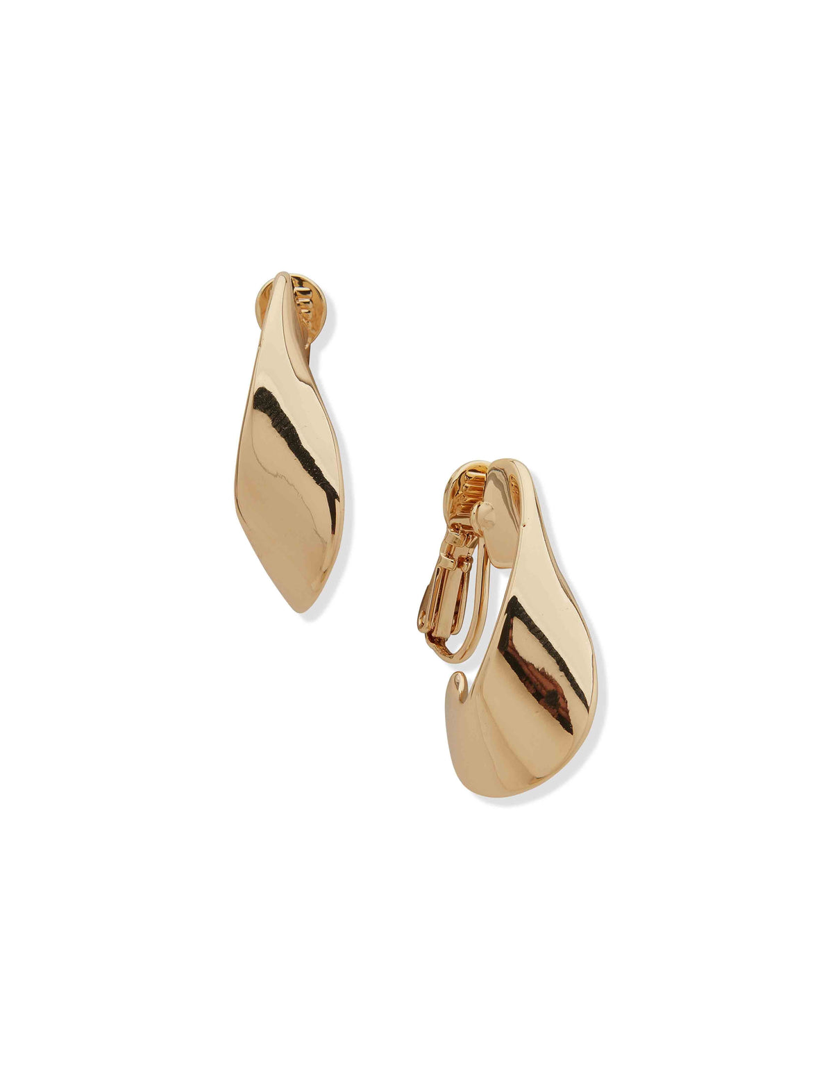 Anne Klein Gold Tone Large Twisted Hoop Earring