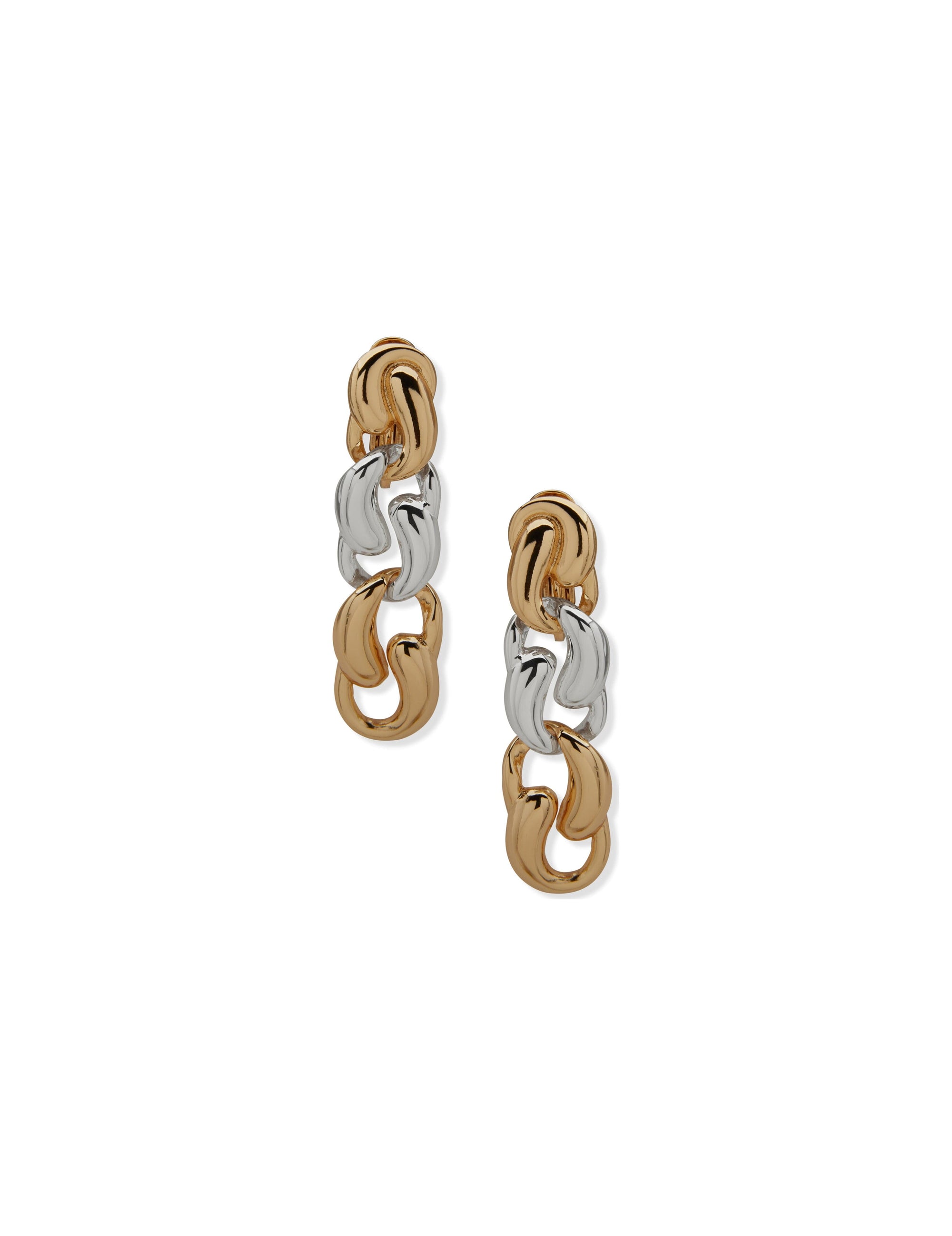 Twisted Puffy Link Clip Earrings The Jewelry Group