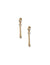 Anne Klein Gold Tone Front/Back Stud and Dangle Earrings