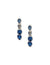 Anne Klein Silver Tone Teardrop 2 Row Linear Earrings