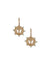 Anne Klein Gold Tone Butterfly Motif Drop Earrings