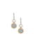 Anne Klein Two Tone Double Drop Blue Earrings