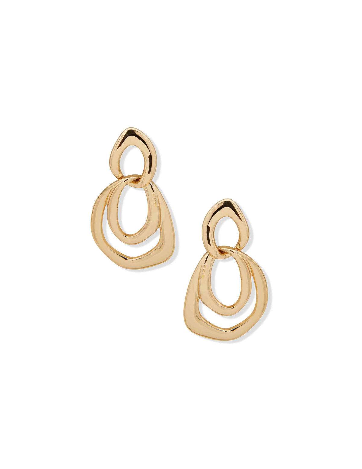 Anne Klein Gold Tone Post Orbital Gold-Tone Earrings