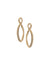 Anne Klein Gold Tone Crystal Post Twist Drop Earrings