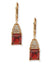 Anne Klein Gold Tone Levbak Drop Earring - Gold/Siam