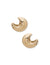 Anne Klein Gold Tone Crescent Stud Earrings