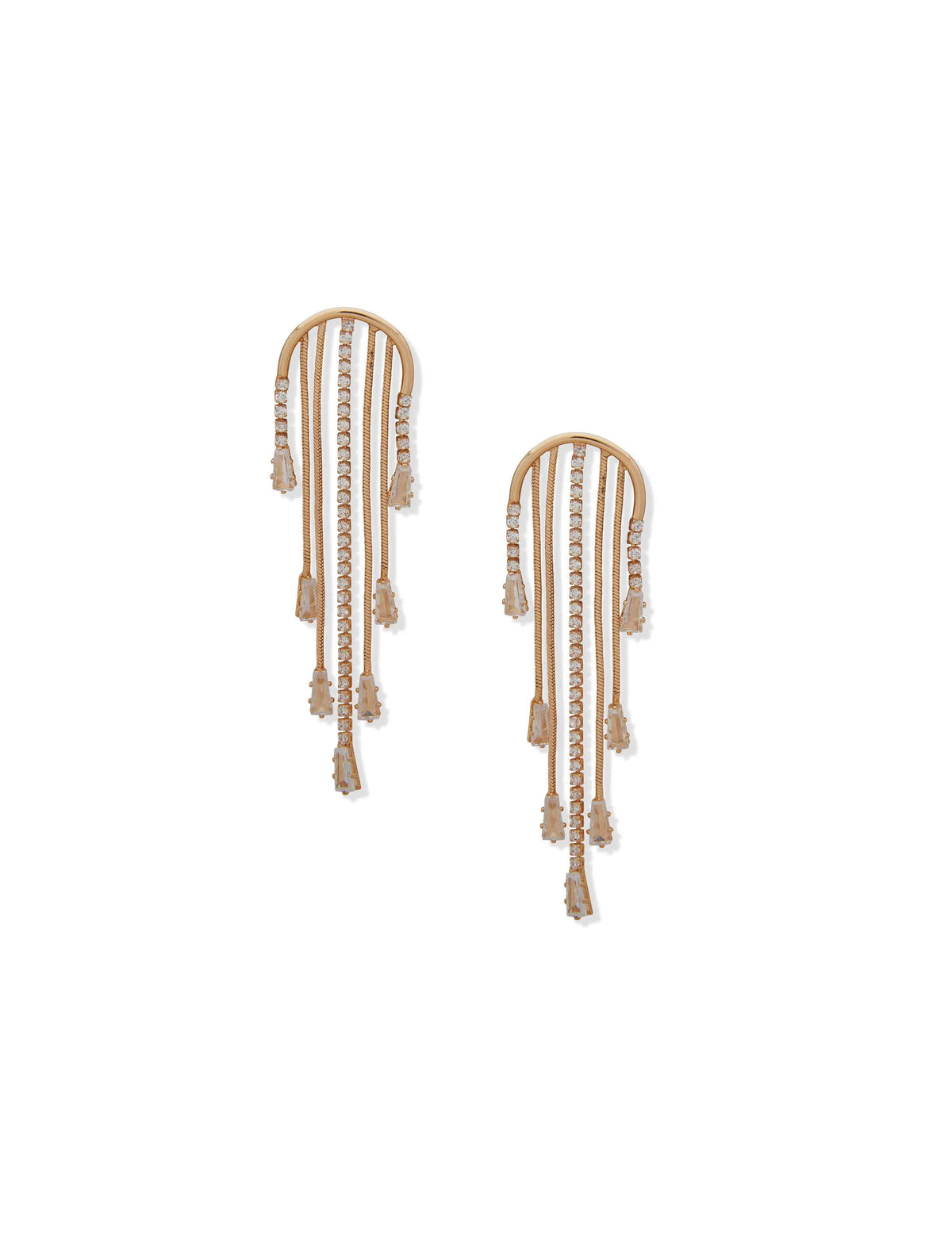 Anne Klein Gold Tone Gold Chandelier Earring
