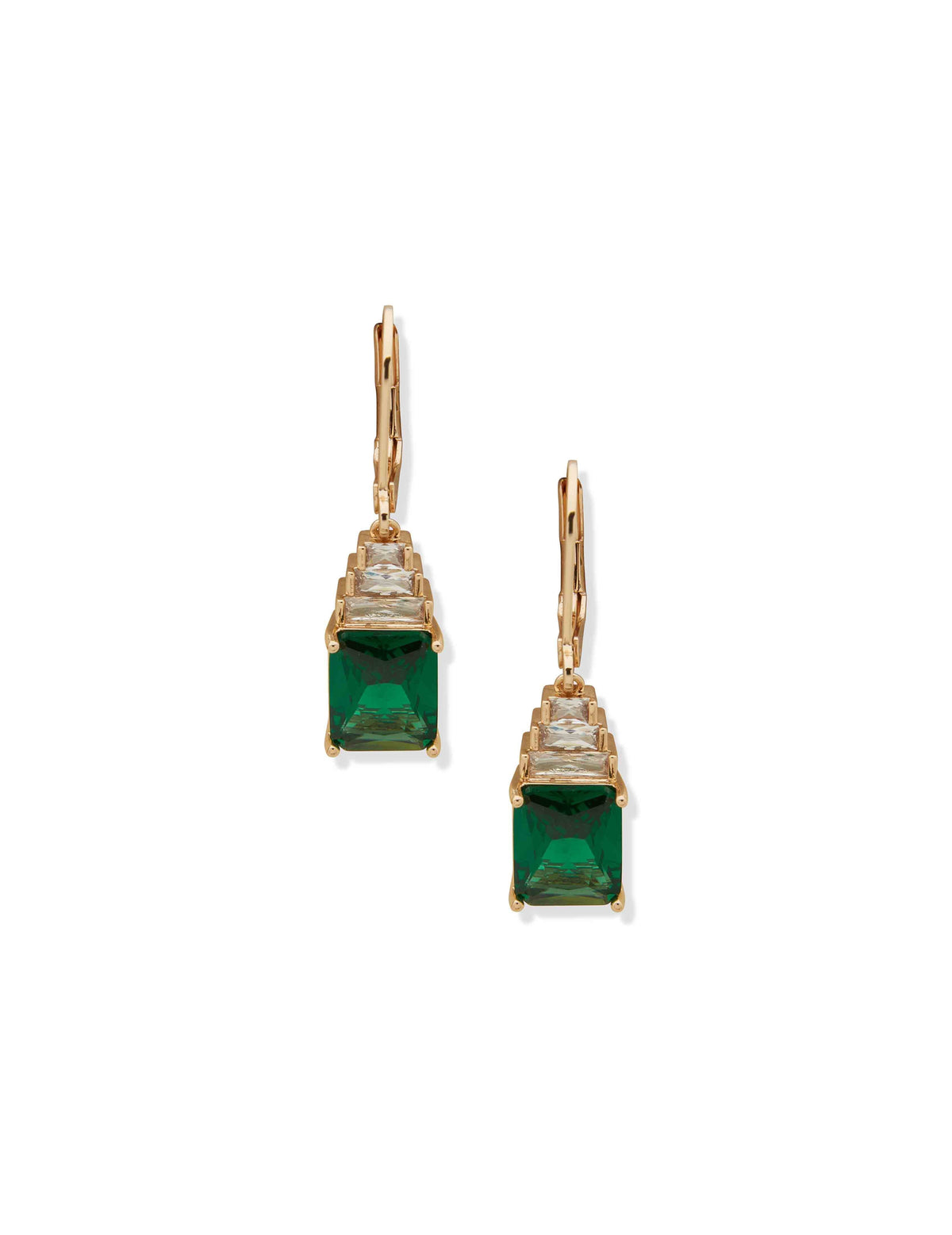 Anne Klein Levbak Siam Drop Earrings