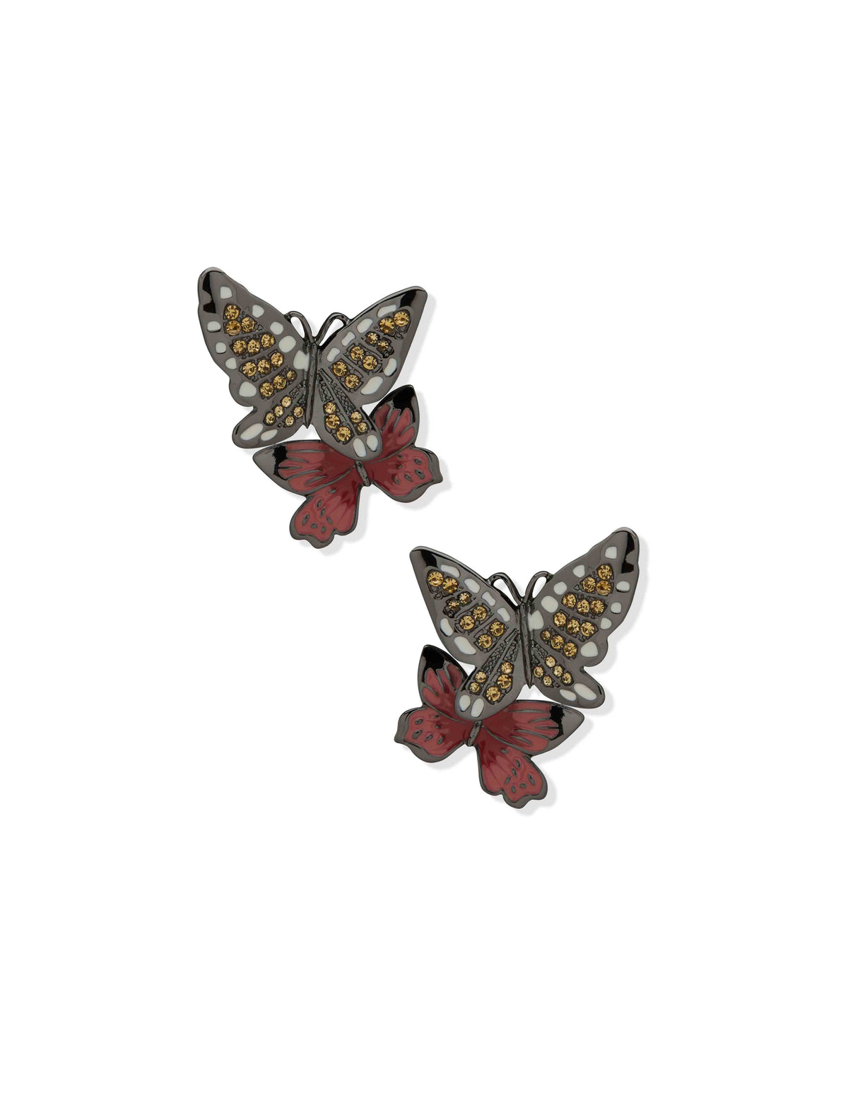 Anne Klein Gold Tone Large Drama Butterfly Motif Earring