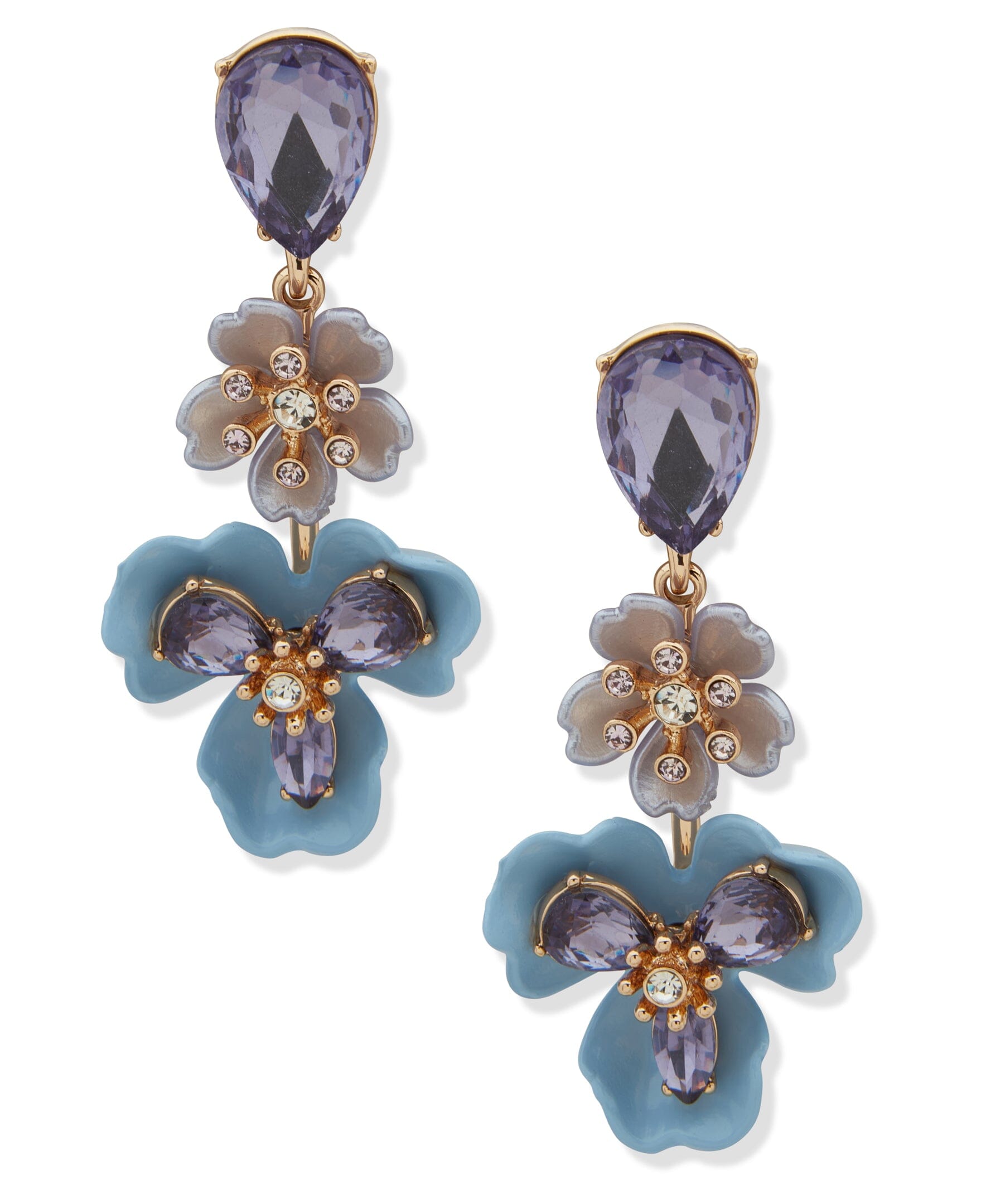 Flower Liner Pierced Post Earrings The Jewelry Group