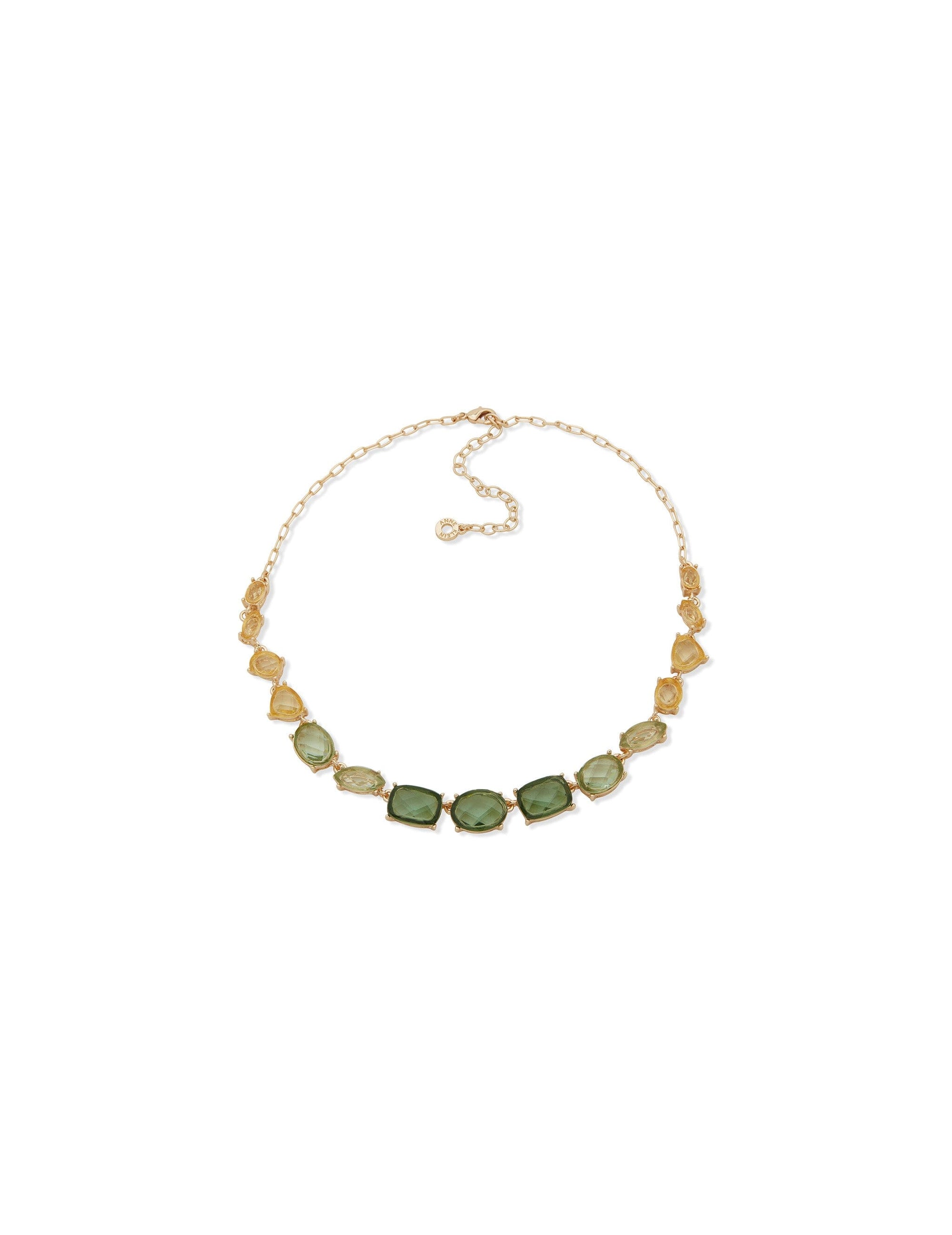 Stationed Stone Frontal Necklace The Jewelry Group