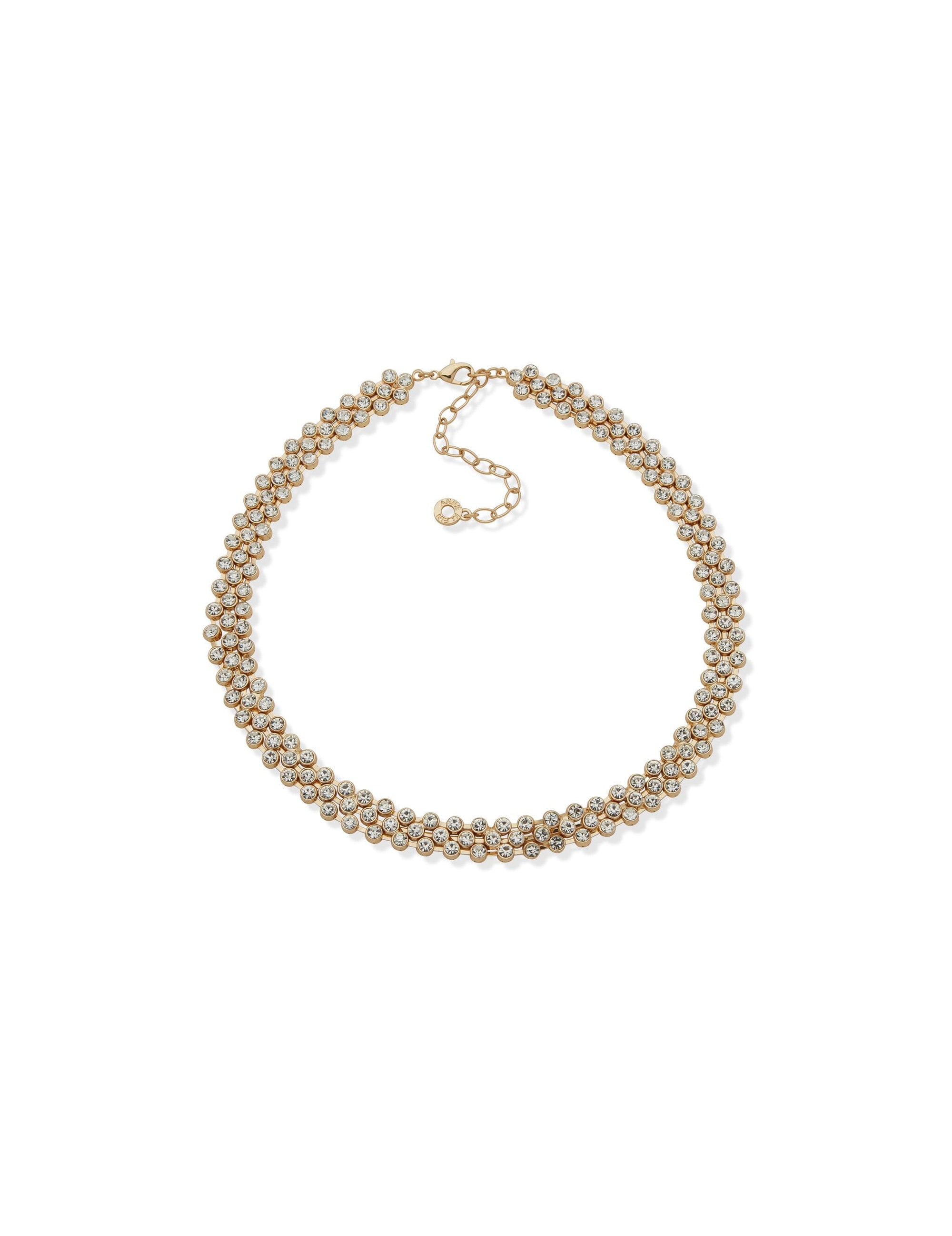 Stone Mesh Chain Collar Necklace The Jewelry Group