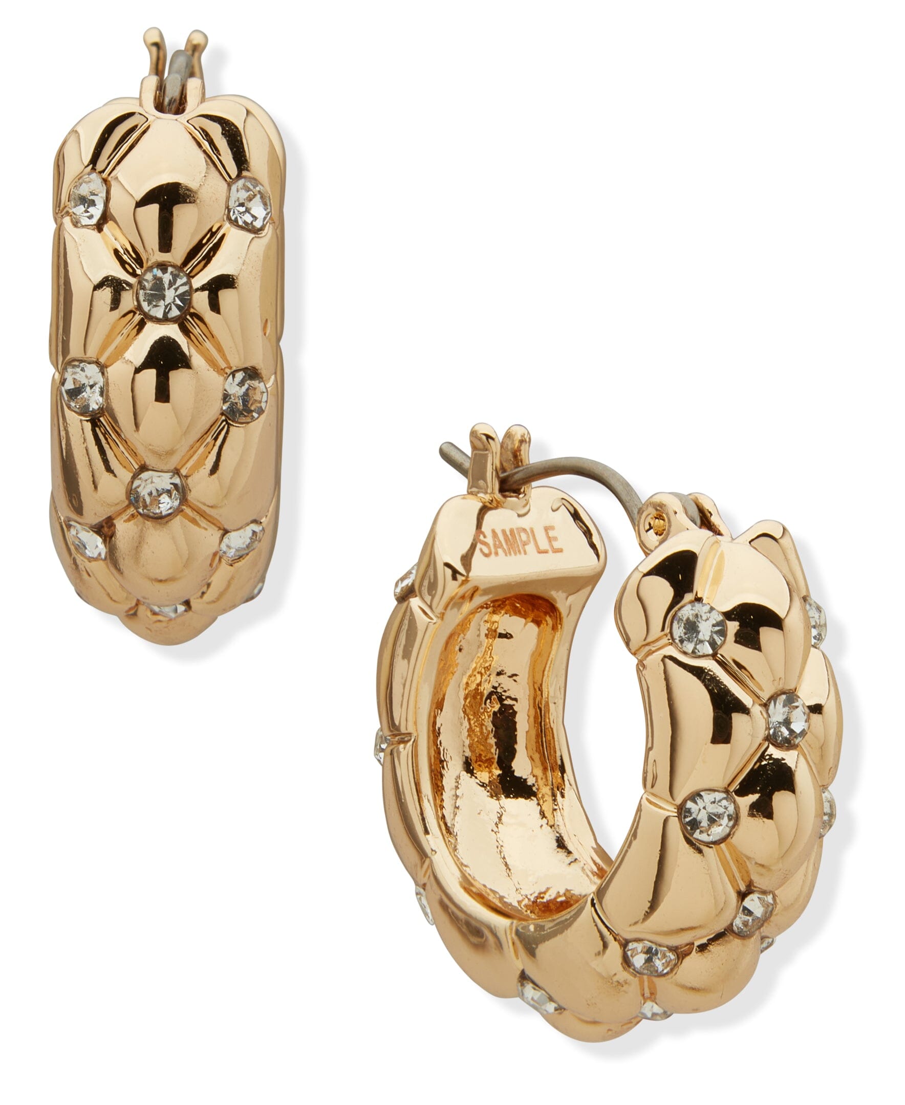 Quilted Hoop Pierced Earrings The Jewelry Group